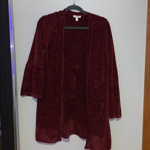bell sleeve soft cardigan